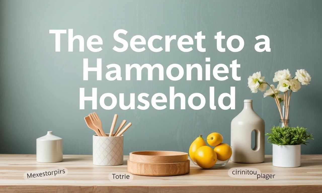 Het Geheim van een Harmonieus Huishouden: Tips en Tricks voor een Gelukkig Thuis