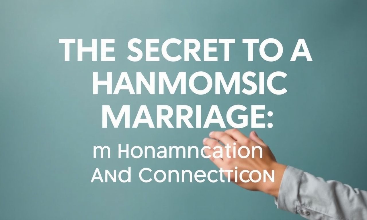 Het Geheim van een Harmonieus Huwelijk: Communicatie en Verbinding