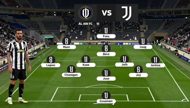 Al Ain FC en Juventus: 11 opstellingen voor het duel