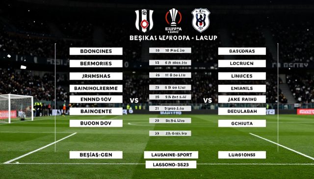 Beşiktaş en Lausanne-Sport: deze opstellingen in Europa League