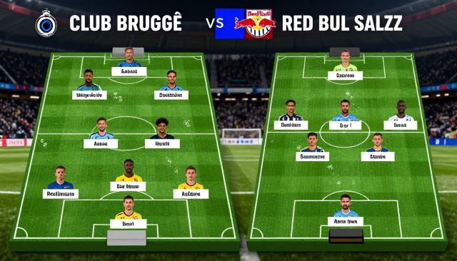 Club Brugge en Red Bull Salzburg: opstellingen bekend voor topwedstrijd