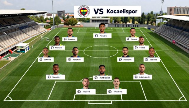 Fenerbahçe vs. Kocaelispor: De opstellingen in één overzicht