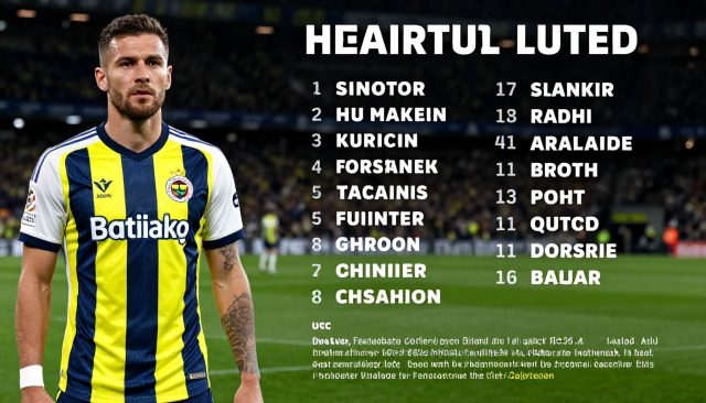 Fenerbahçe en Manchester United starten met deze opstellingen