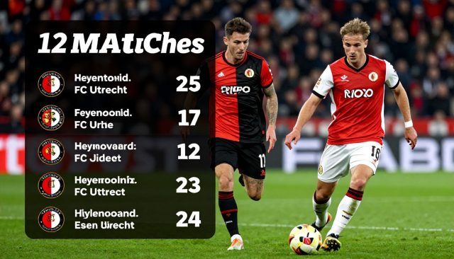 Feyenoord en FC Utrecht met spannende statistieken na 12 duels