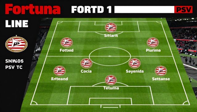 Fortuna Sittard en PSV: Opstellingen met vier aanpassingen