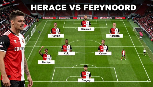 Heracles en Feyenoord: opstellingen met vijf veranderingen