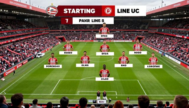 PSV en Koninklijke HFC stellen 11 man op voor topwedstrijd