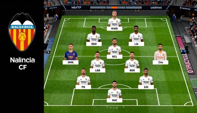 Valencia CF en Real Madrid: Opstellingen met 10 aanvallende spelers