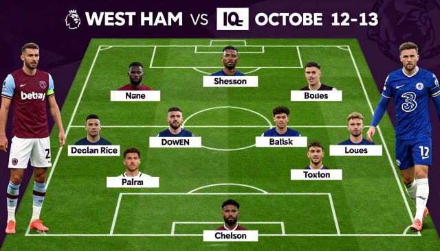West Ham en Chelsea staan op 12-13 oktober tegenover elkaar