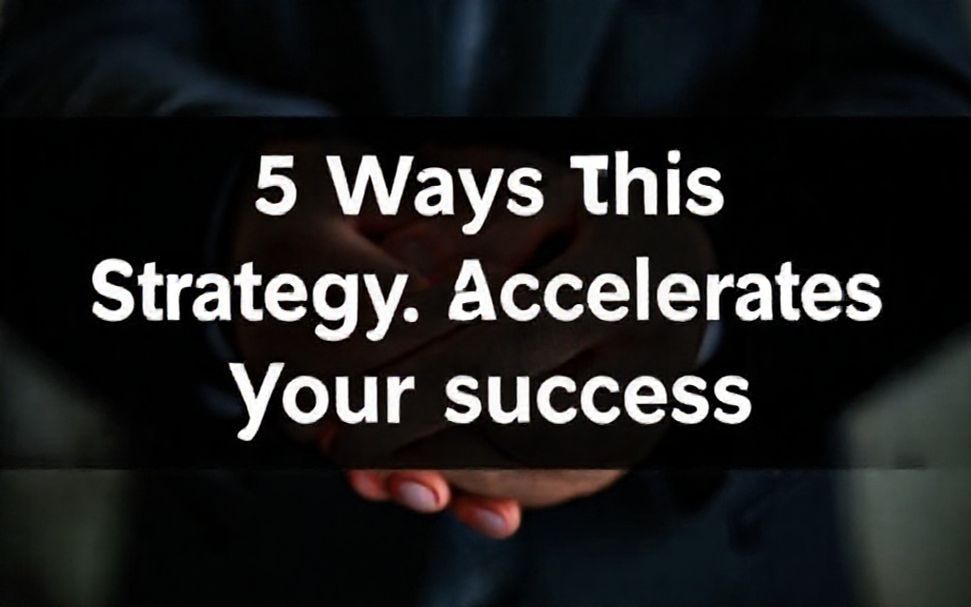 5 manieren waarop deze strategie je succes versnelt*