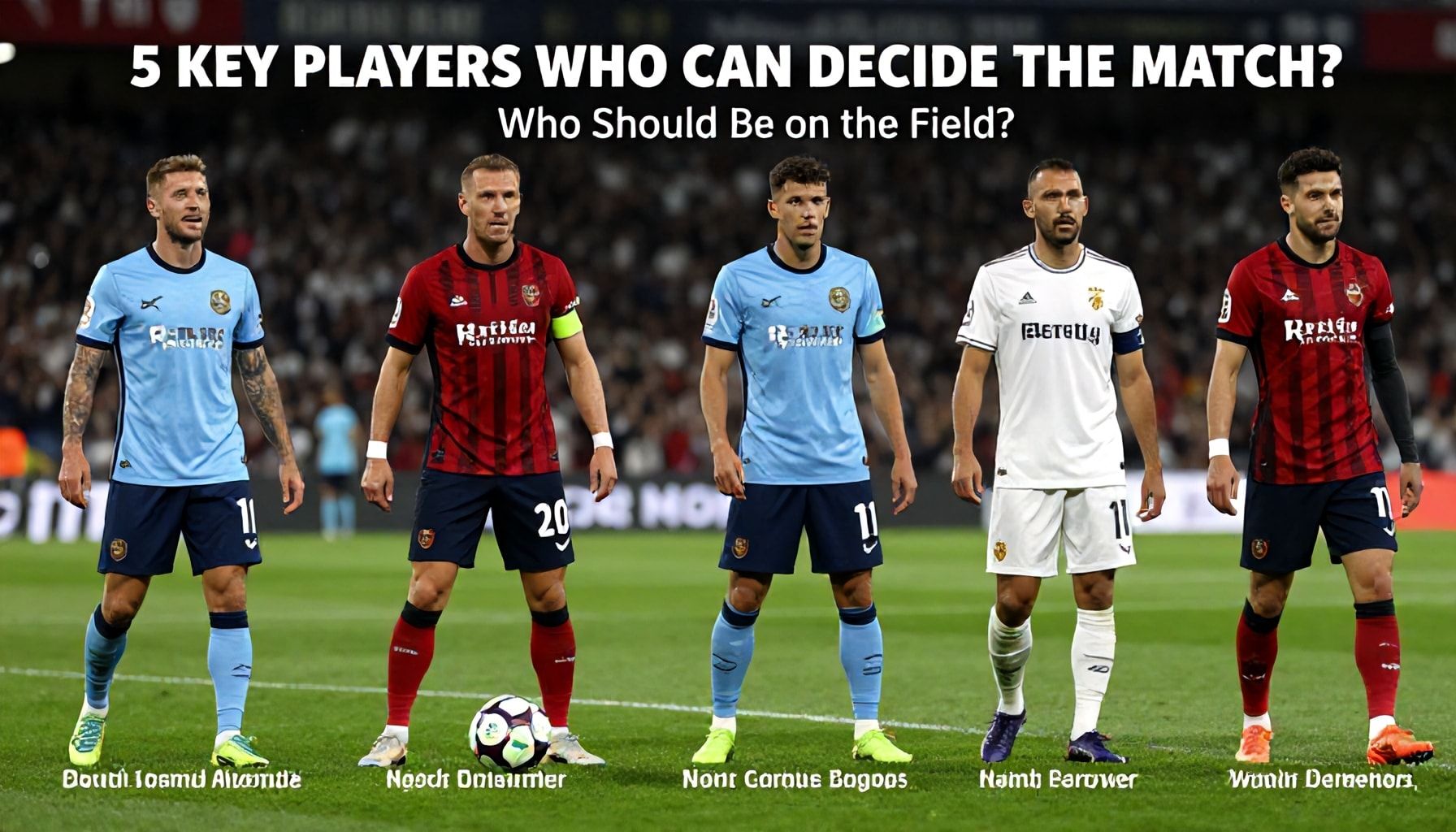 5 Sleutelspelers die de wedstrijd kunnen beslissen: Wie moet op het veld staan?*