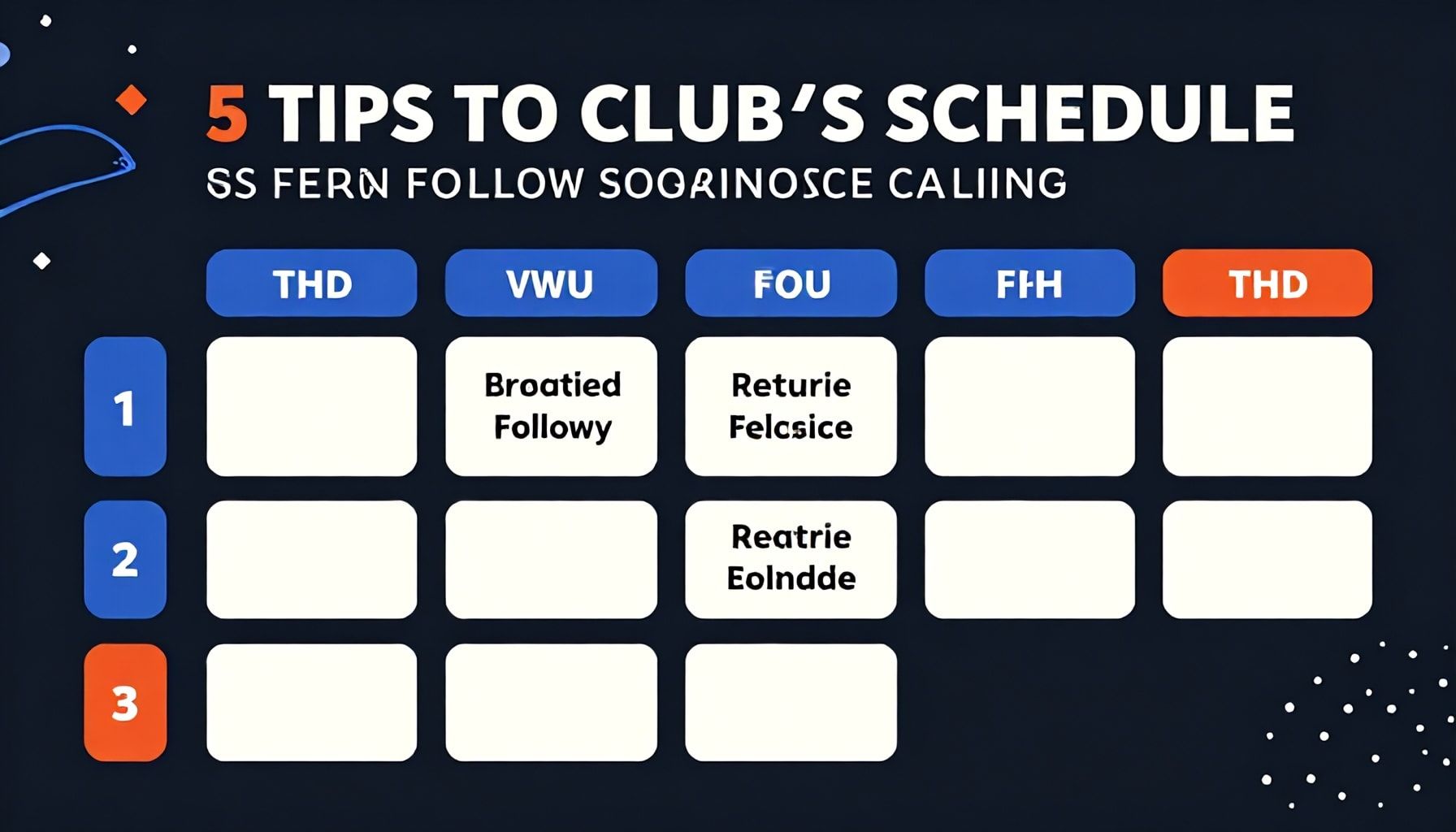 5 tips om het speelschema van je club efficiënt te volgen en te organiseren*