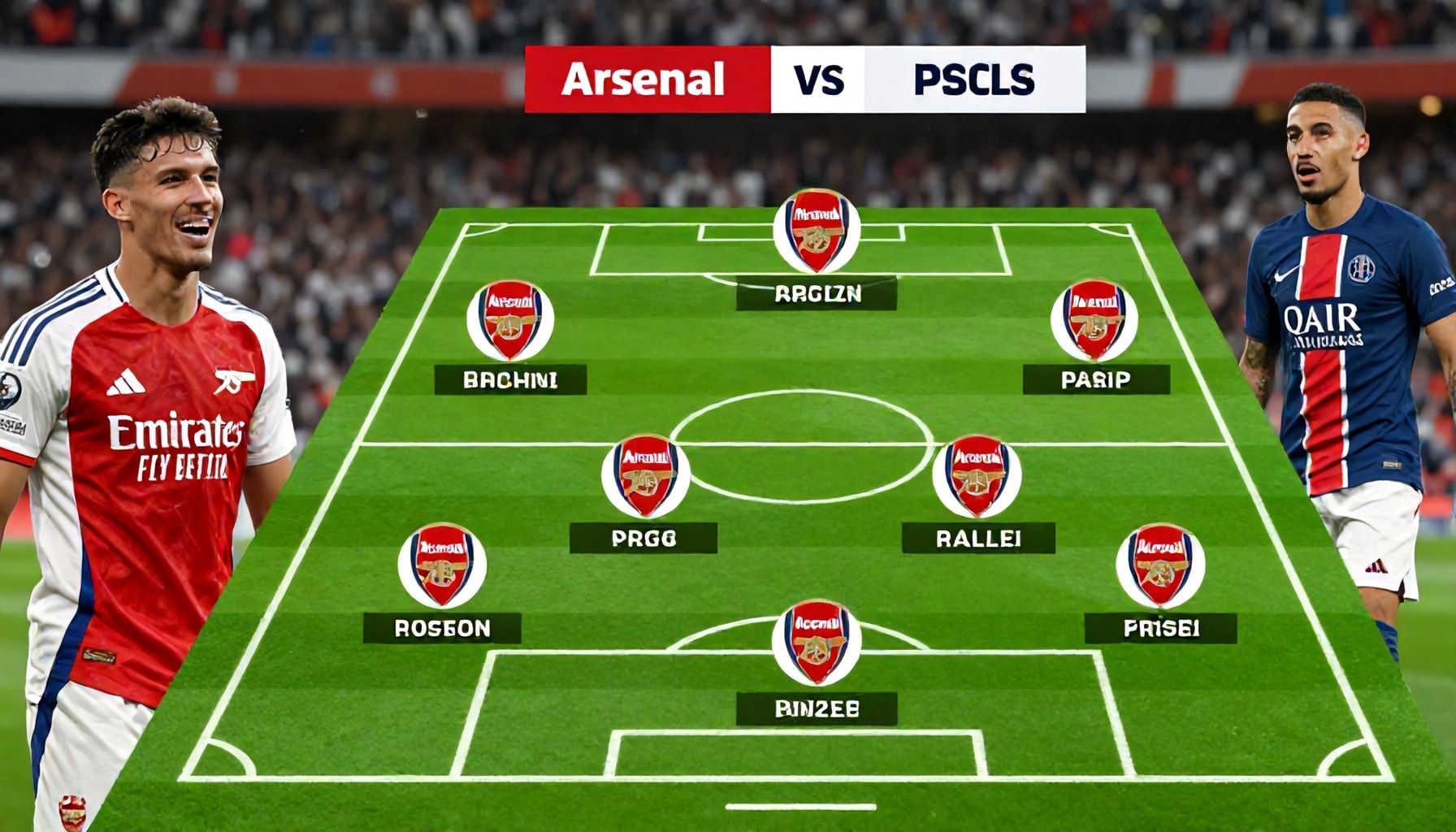 Arsenal en PSG: een krachtmeting van titanen