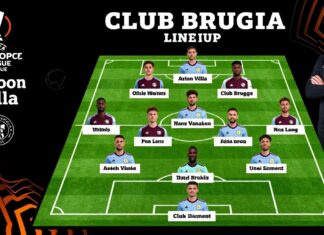 Aston Villa en Club Brugge: de opstellingen van de UEFA Europa Conference League