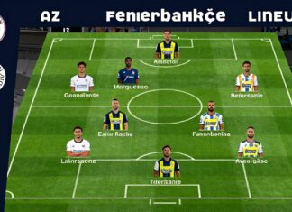 AZ Alkmaar en Fenerbahçe starten met deze opstellingen