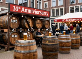 Utrechtse brouwerijen vieren 10-jarig bestaan met bierfestijn in houten vaten