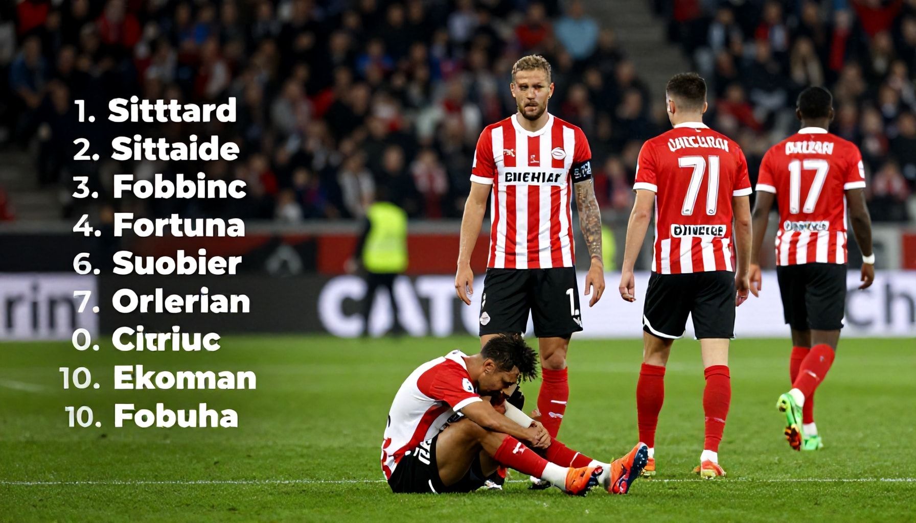 Belangrijke afwezigheden door blessures