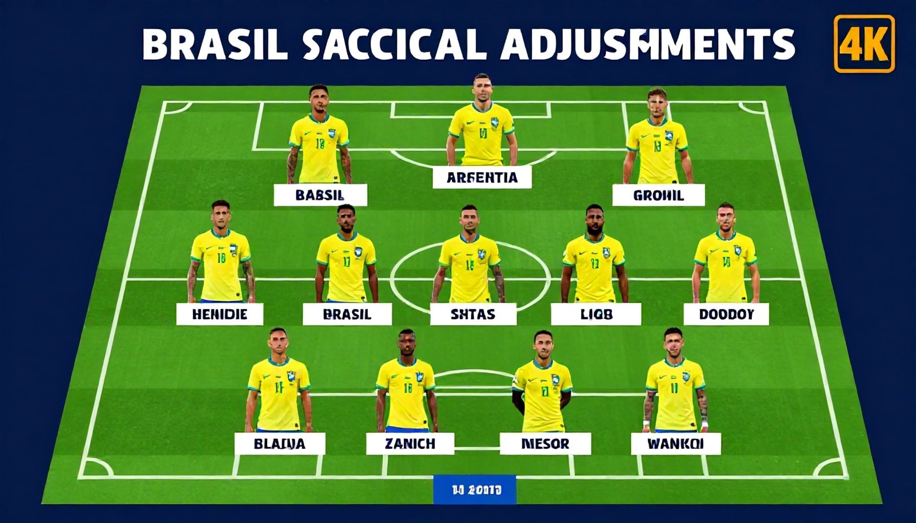 Brazilië's tactische aanpassingen