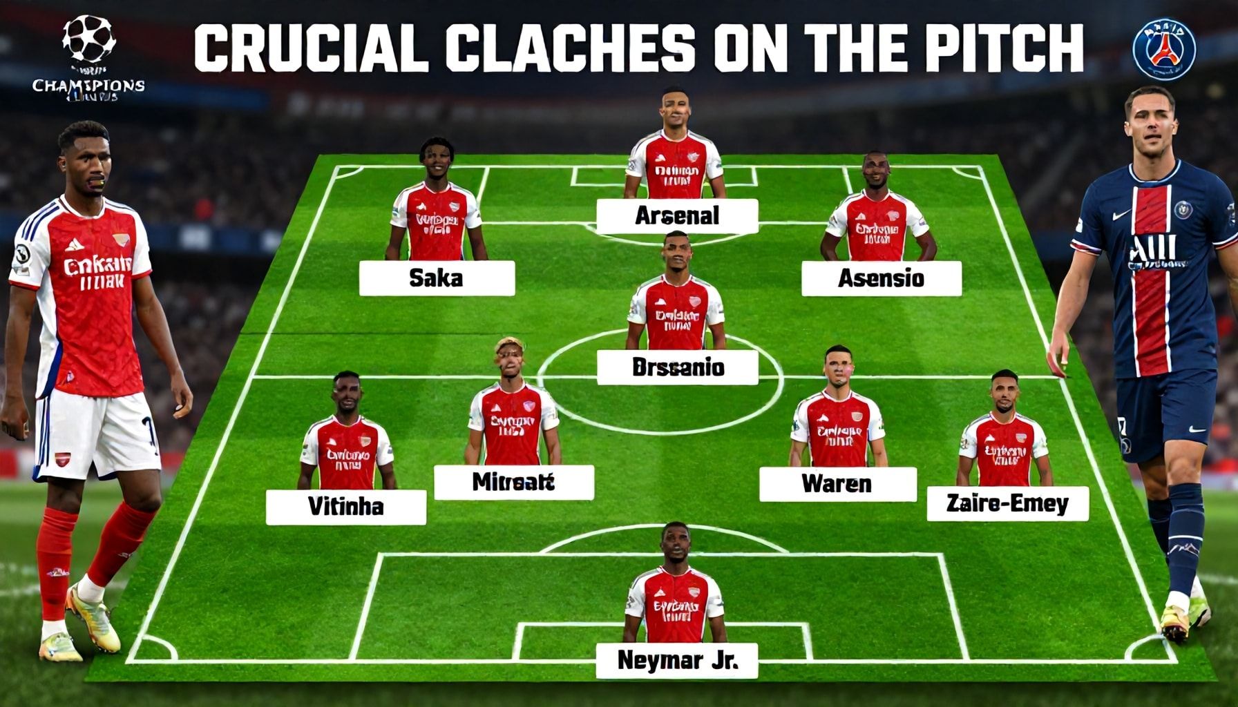 De belangrijkste duelers op het veld
