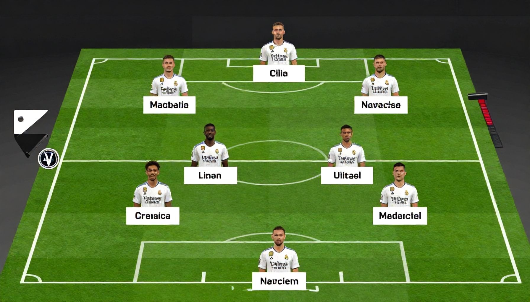 De beste 4-3-3 opstelling voor WSG Tirol om Real Madrid te verslaan*