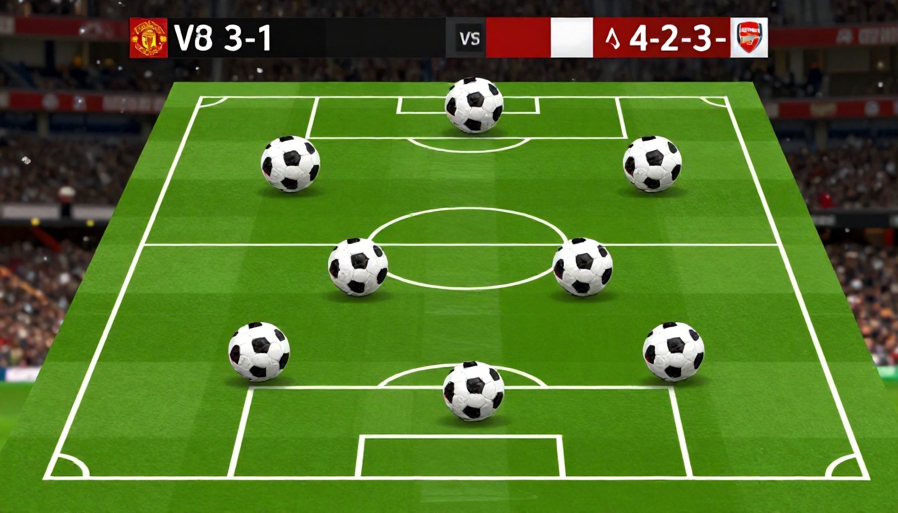 De beste 4-3-3 vs 4-2-3-1: Welke formatie de overhand heeft in United vs Arsenal*