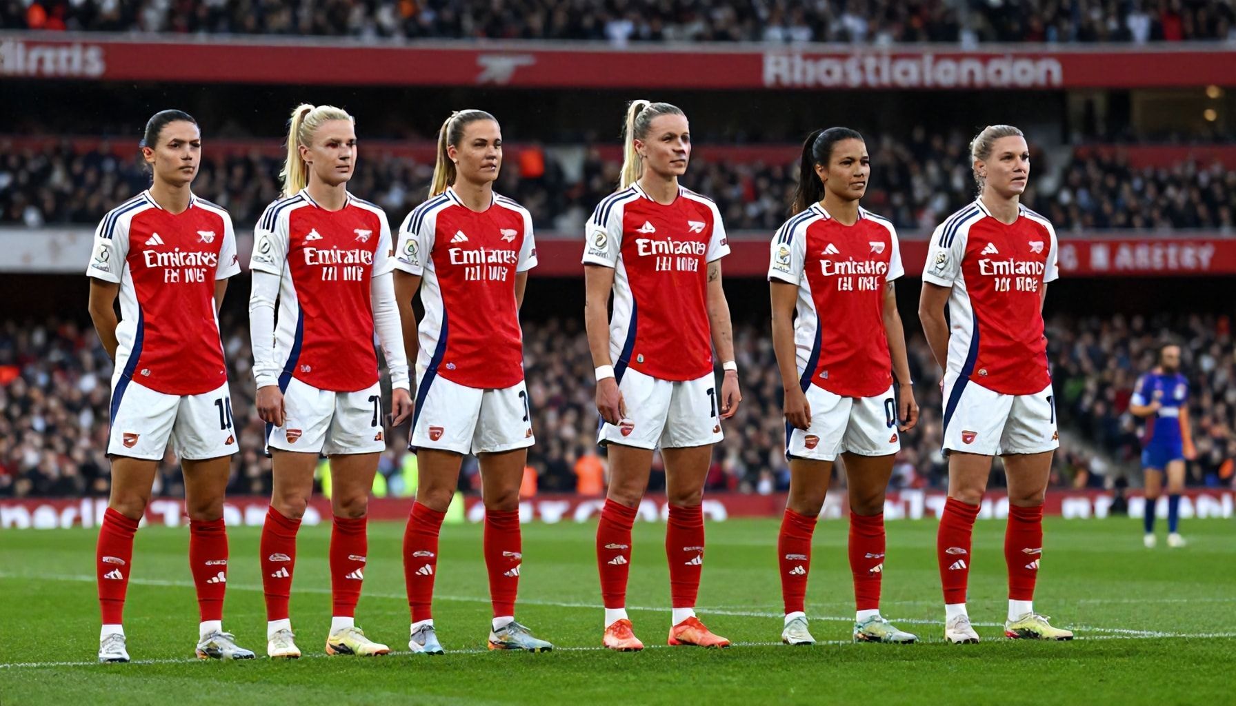 De opstellingen van Arsenal WFC en FC Barcelona Femení