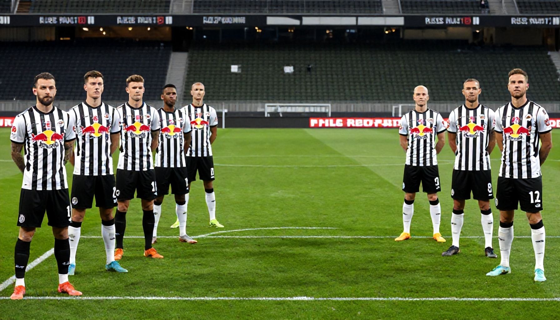 De opstellingen van beide teams