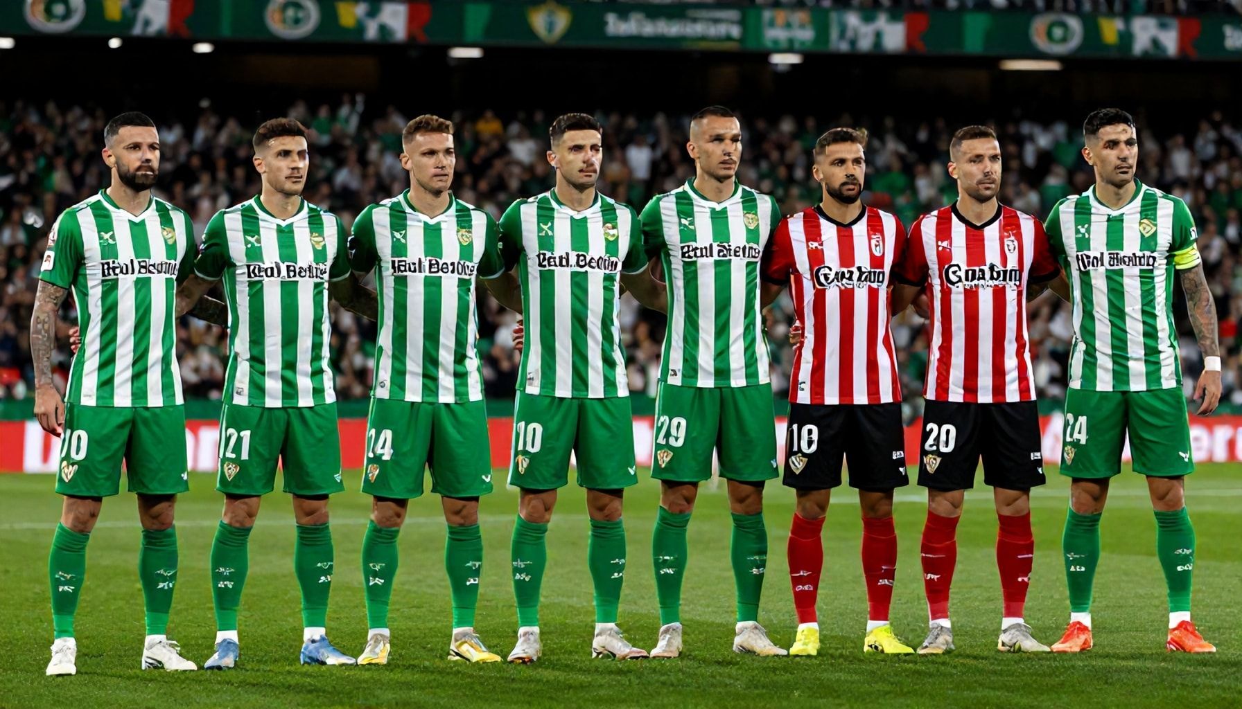 De opstellingen van beide teams