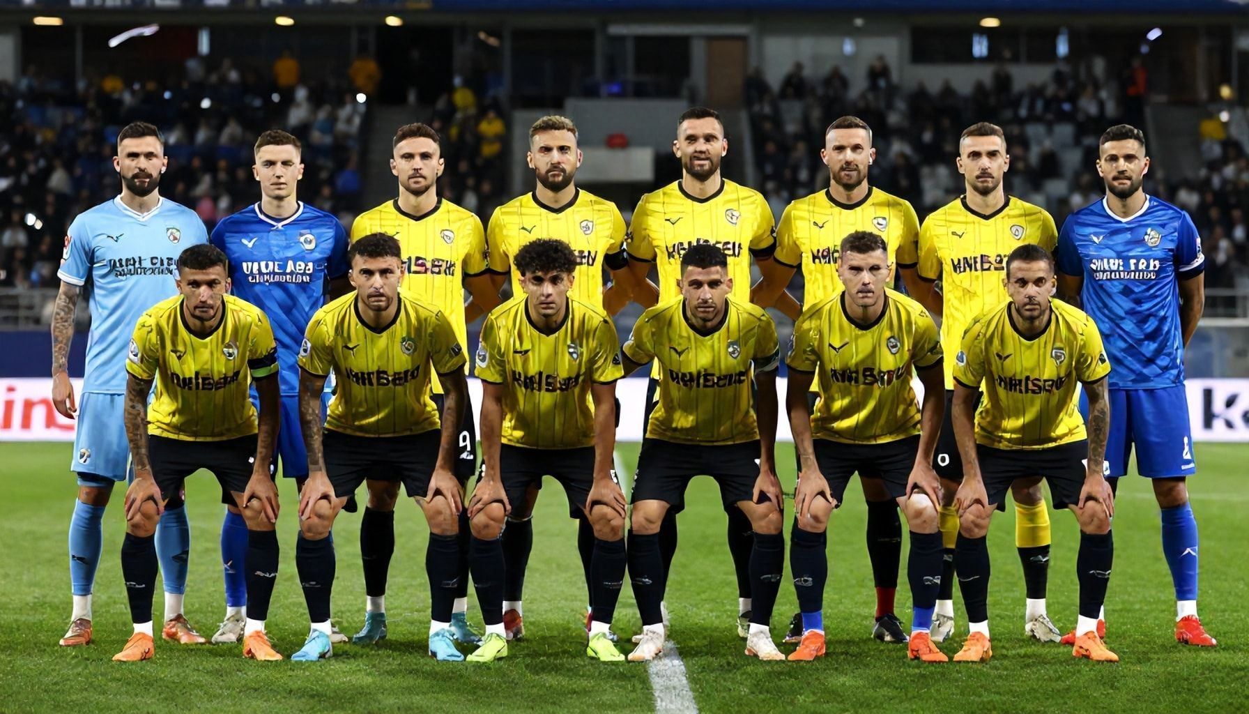 De opstellingen van beide teams