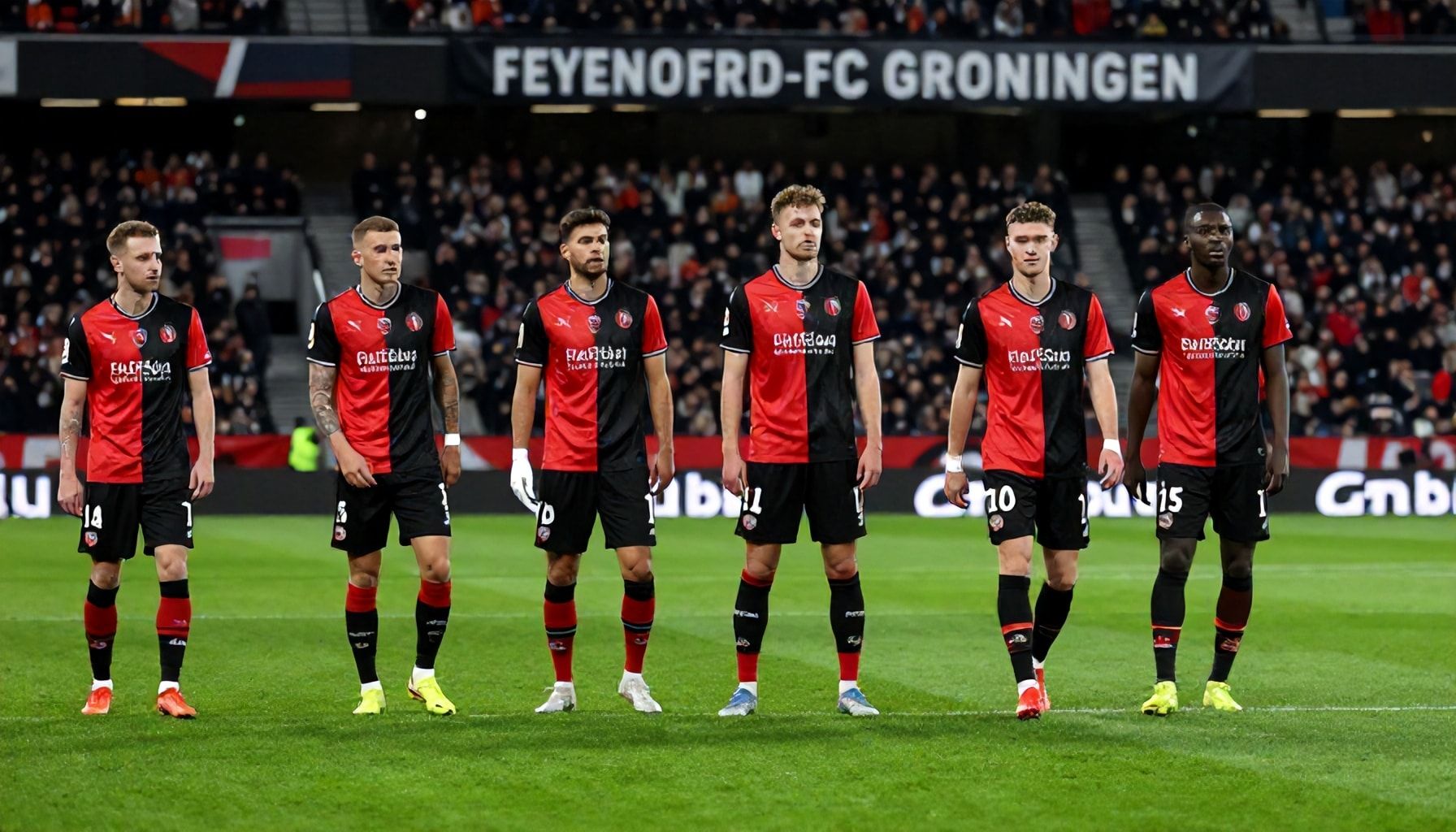 De opstellingen van Feyenoord en FC Groningen