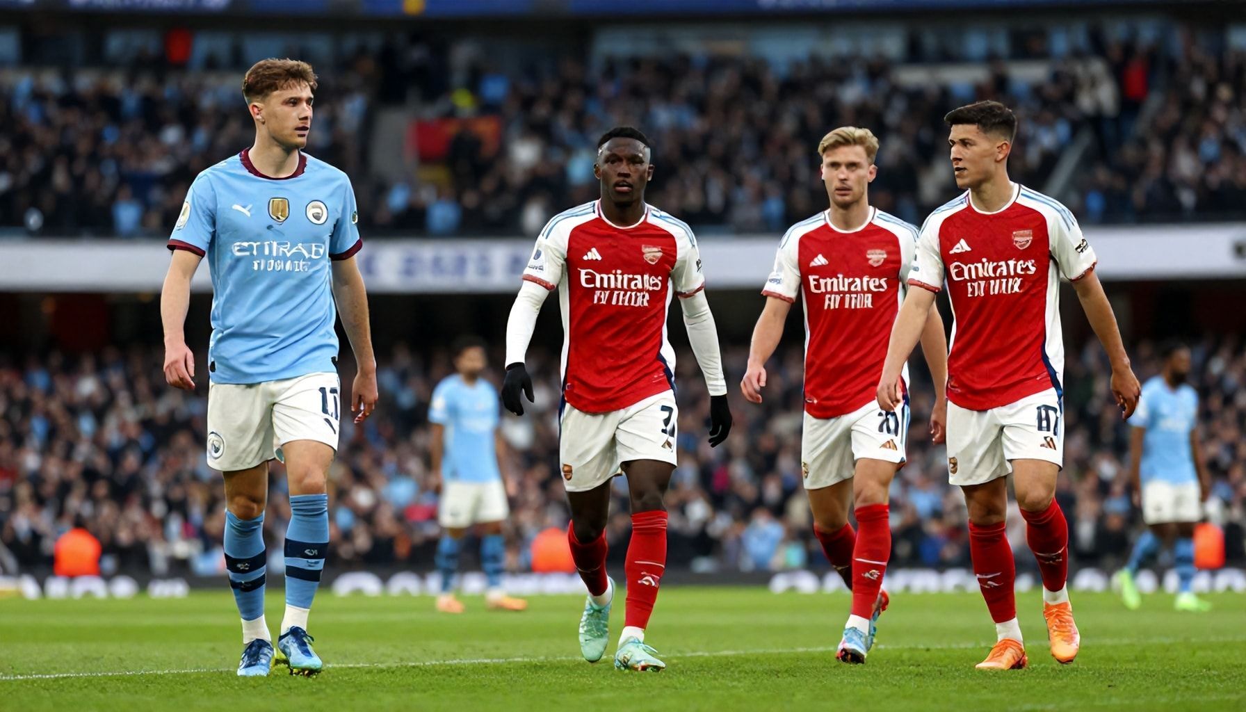 De perfecte balans: Hoe Manchester City en Arsenal hun sterren en jonge talenten combineren voor een onvergetelijke wedstrijd*