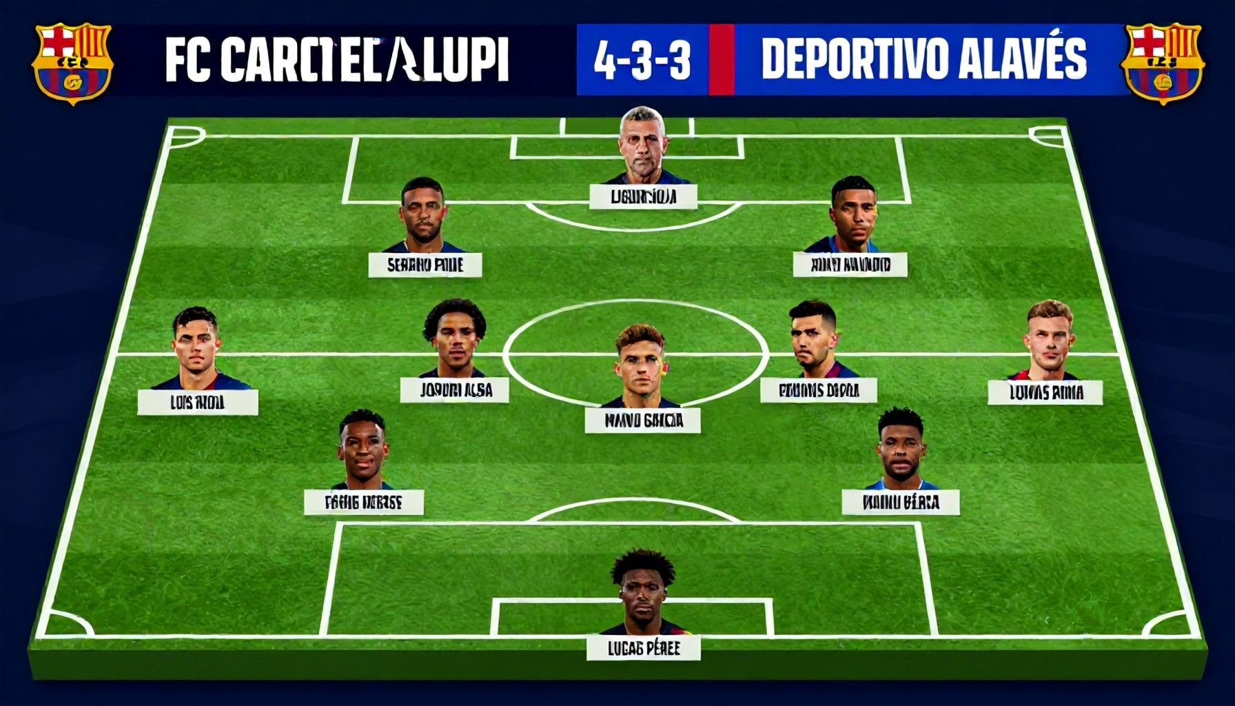 De verwachte opstelling van Barça