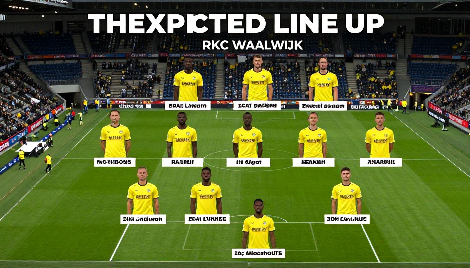 De Verwachte Opstelling van RKC Waalwijk: Hoe Ze Helmond Sport Willen Overmeesteren*