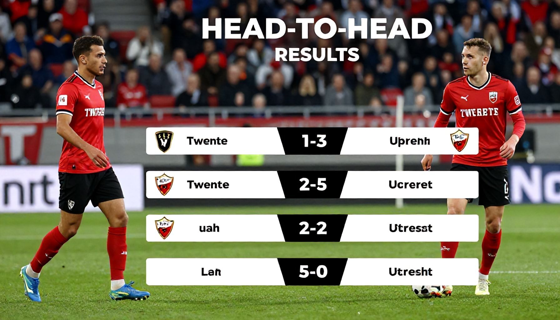 De waarheid achter de laatste 5 duelresultaten tussen Twente en Utrecht*