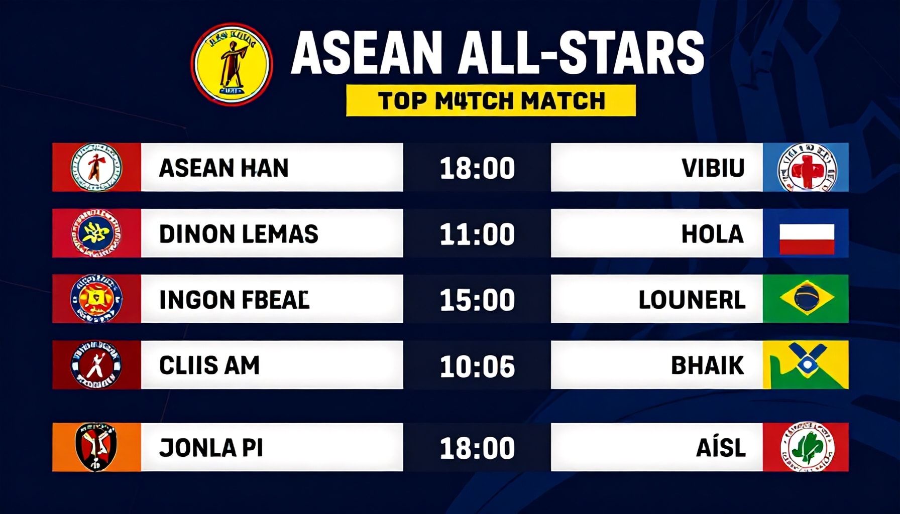 De waarheid over de sterke punten van de ASEAN All-Stars in deze topwedstrijd*