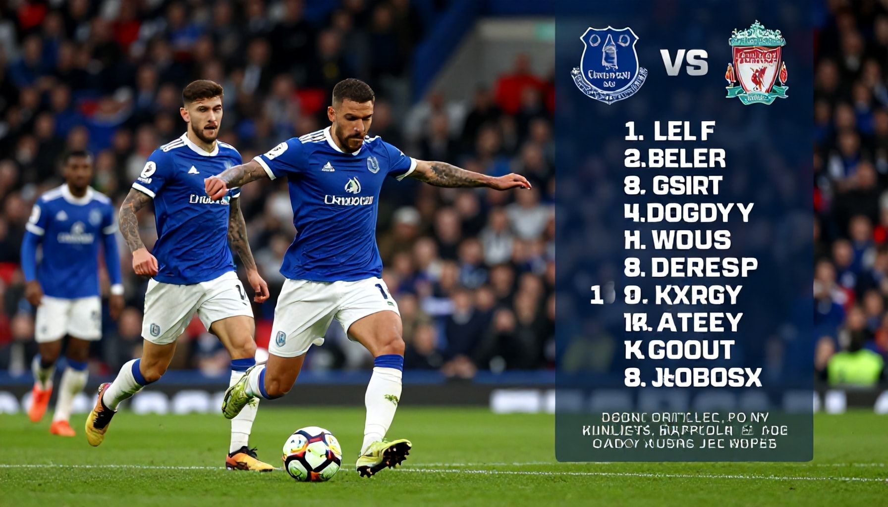 Dubbele wissels in de verdediging voor Everton