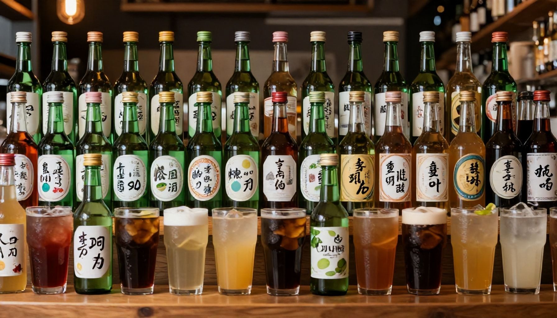 Een divers aanbod van vijftig authentieke drankjes