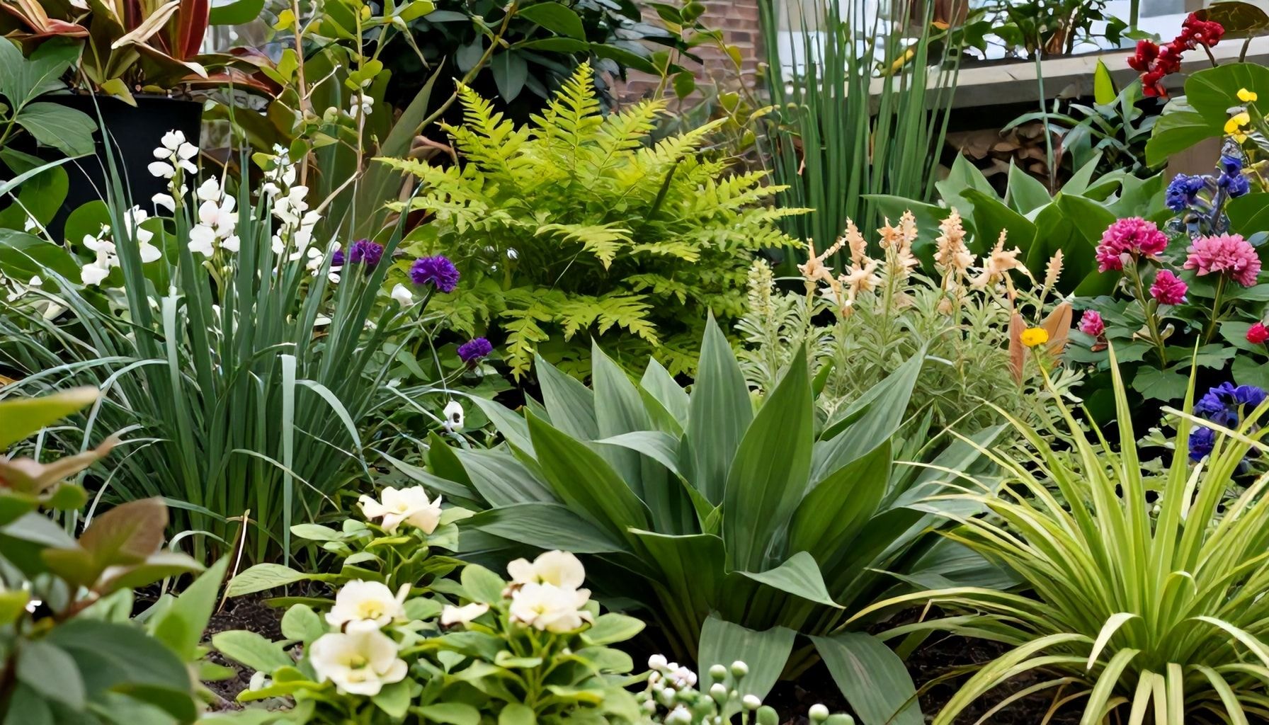 Een diversiteit aan planten en bloemen