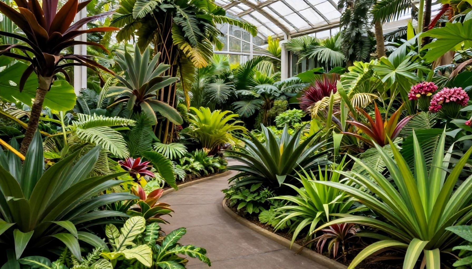 Een tropische oase met duizend planten