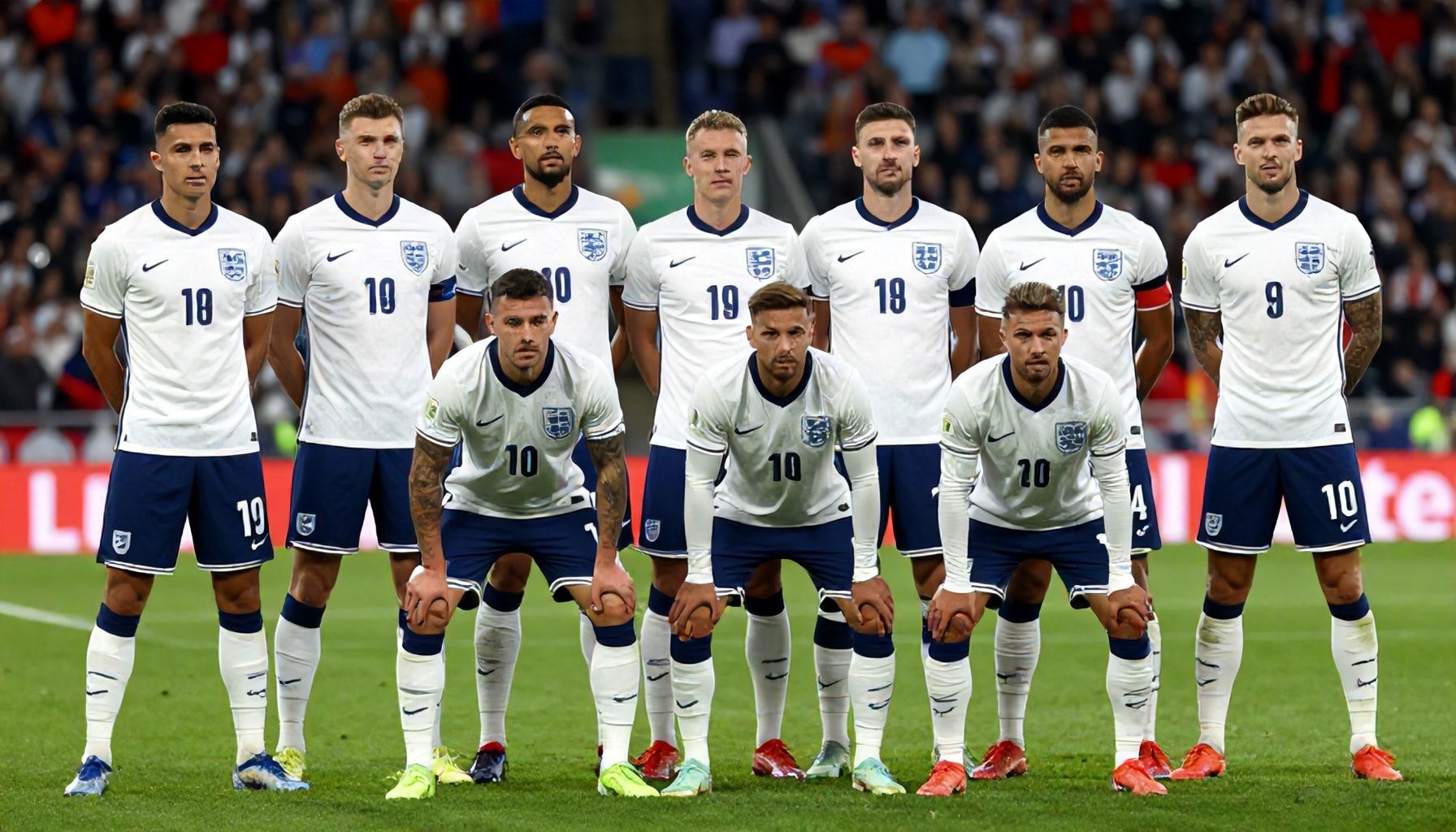 Engeland domineert met sterke opstelling