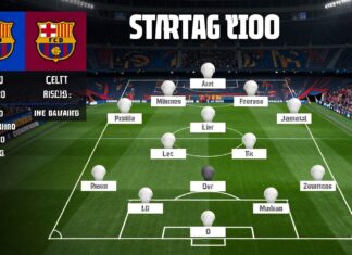 Barcelona en Celta Vigo starten met deze opstellingen