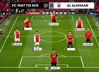 FC Utrecht en AZ Alkmaar staan tegenover elkaar met deze opstellingen