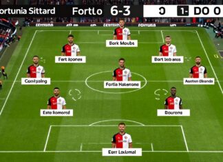 Feyenoord en Fortuna Sittard: De opstellingen met zes wijzigingen
