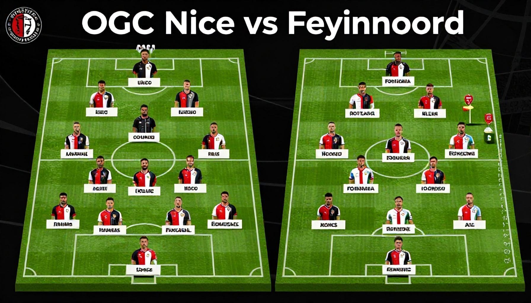 Het tactische plan van beide teams