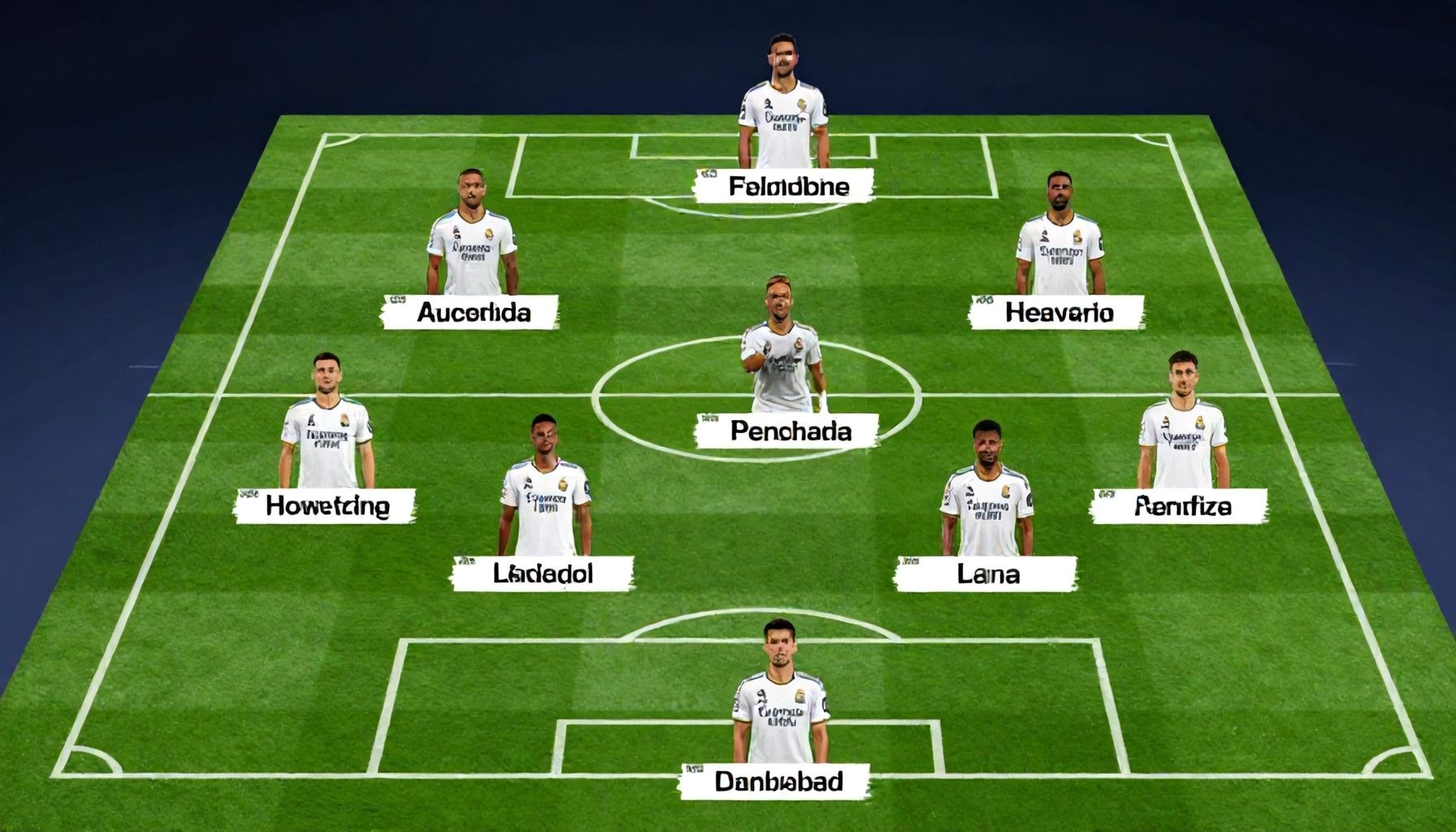 Hoe Real Madrid hun middenveld kan domineren met deze opstelling*