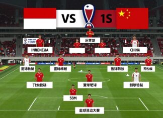 Indonesië en China presenteren opstellingen voor Azië Cup-kwalificatiewedstrijd