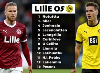 Lille en Borussia Dortmund staan voor de 10e keer tegenover elkaar