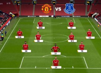 Manchester United en Everton FC: 11 opstellingen voor de Premier League-wedstrijd