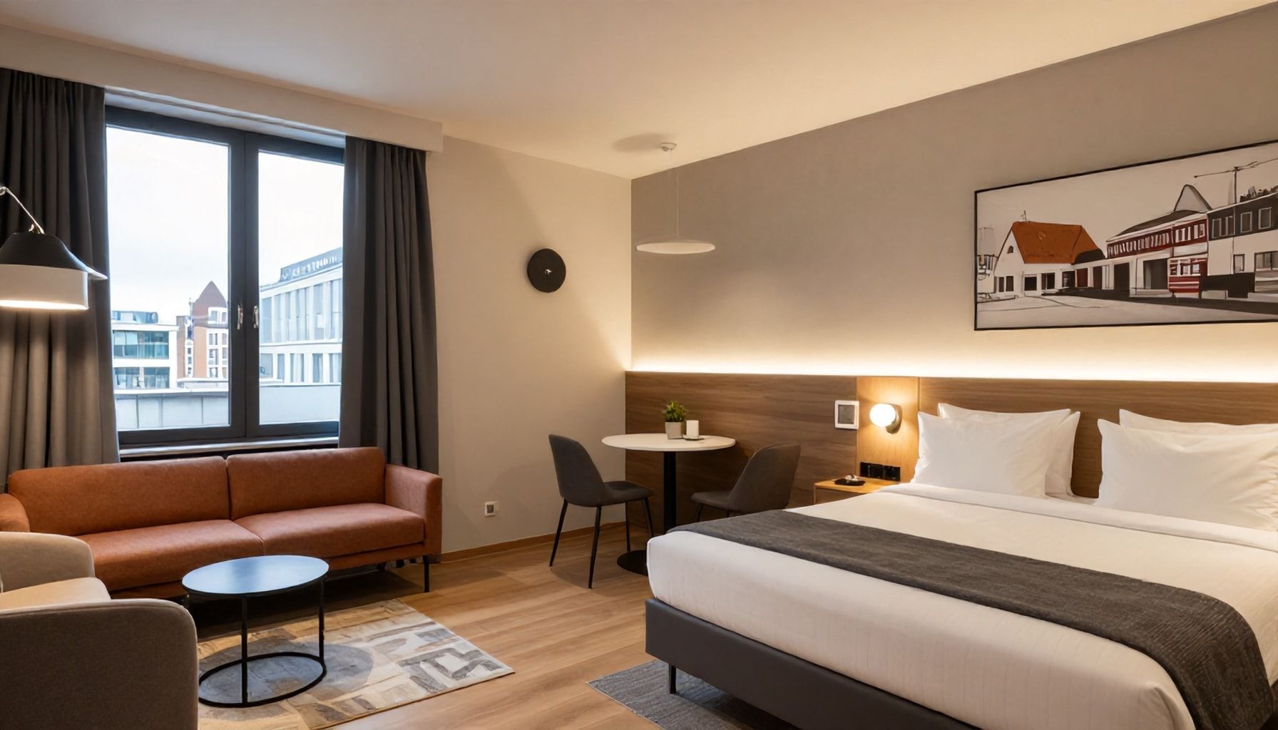 Moderne uitstraling en comfortabele kamers