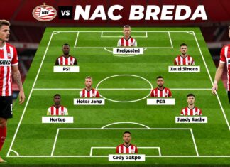 NAC en PSV stellen sterkste elftallen op voor cruciale duel
